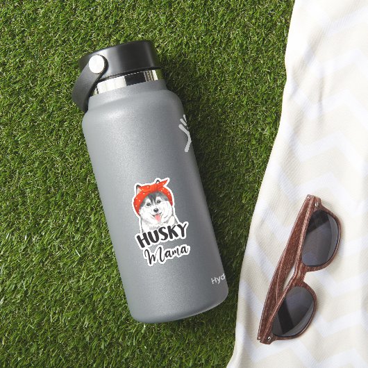Sticker Siberian Husky Chien race Maman Cadeau (HydroFlask Insitu)