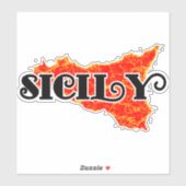 Sticker Sicile (Feuille)