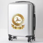 Sticker Sicile Trinacrie Symbole (Sur valise)
