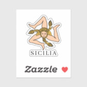 Sticker Sicilia (Feuille)