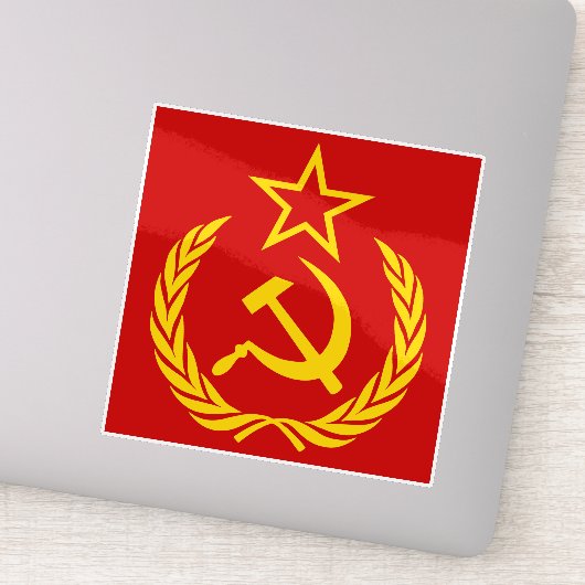 Sticker Sickle And Hammer, USSR, CCCP, Communism (Détail)