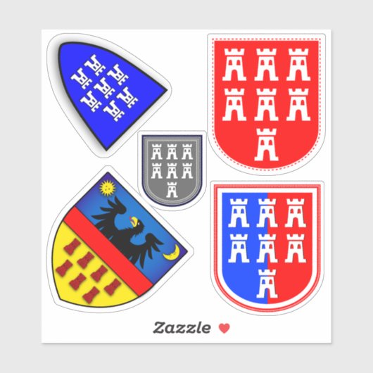 Sticker Siebenbürger Wappen (Feuille)