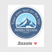 Sticker Sierra Nevada Espagne souvenir (Feuille)
