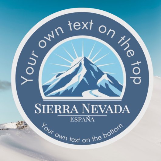 Sticker Sierra Nevada Espagne souvenir