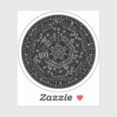 Sticker Sigillum Dei Aemeth (blanc) (Feuille)