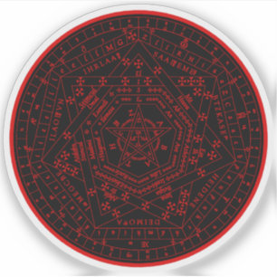 Sticker Sigillum Dei Aemeth (rouge)