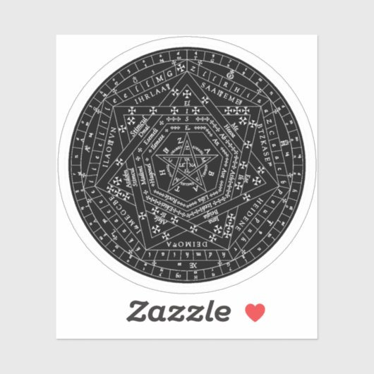 Sticker Sigillum Dei Aemeth (white) (Feuille)