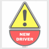 Sticker (Signal d'alerte) Nouveau pilote (Feuille)