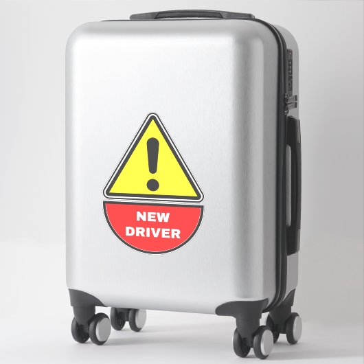 Sticker (Signal d'alerte) Nouveau pilote (Sur valise)