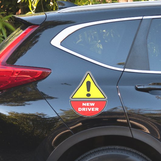 Sticker (Signal d'alerte) Nouveau pilote (Coté voiture)