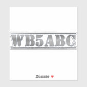 Sticker Signal d'appel de hachage personnalisé (Feuille)