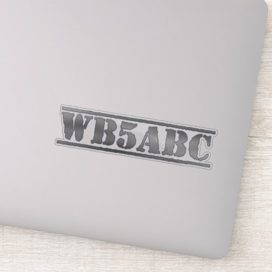 Sticker Signal d'appel de hachage personnalisé (Détail)