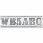 Sticker Signal d'appel de hachage personnalisé (Devant)