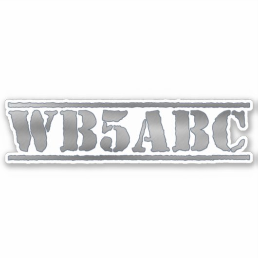 Sticker Signal d'appel de hachage personnalisé (Devant)