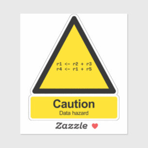 Sticker Signal d'avertissement de danger de données de par