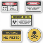Sticker Signal d'avertissement I (Devant)