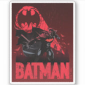 Sticker Signal de chauve-souris cramoisi de Batman (Devant)