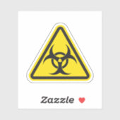 Sticker Signal de danger biologique (Feuille)