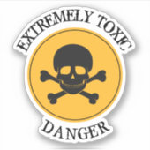 Sticker Signal de danger toxique (Devant)