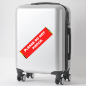 Sticker Signal de ne pas frapper - Rouge (Sur valise)
