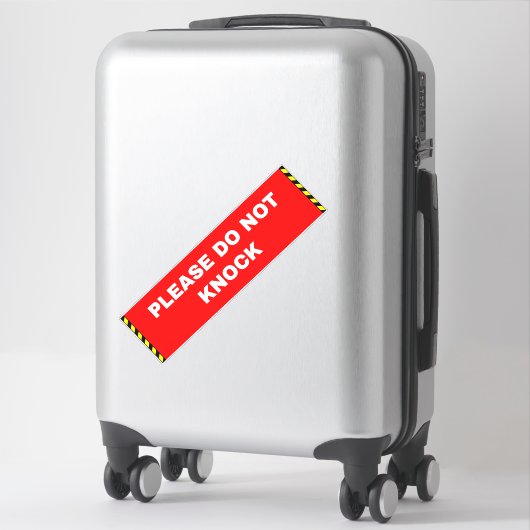 Sticker Signal de ne pas frapper - Rouge (Sur valise)