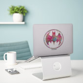 Sticker Signal de Rose Bat (Ordinateur portable sur le bureau)
