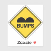 Sticker Signal de trafic drôle de vitesse de prudence (Feuille)