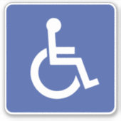 Sticker Signal pour voiture idéal pour handicapés (Devant)