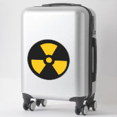 Sticker Signal radioactif nucléaire (Sur valise)