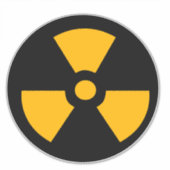 Sticker Signal radioactif nucléaire (Devant)