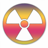 Sticker Signal radioactif nucléaire (Devant)