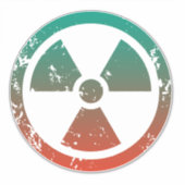 Sticker Signal radioactif nucléaire (Devant)