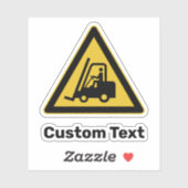 Sticker Signal triangle d'avertissement de chariot élévate (Feuille)