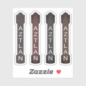 Sticker signalisation du théâtre aztlan (Feuille)