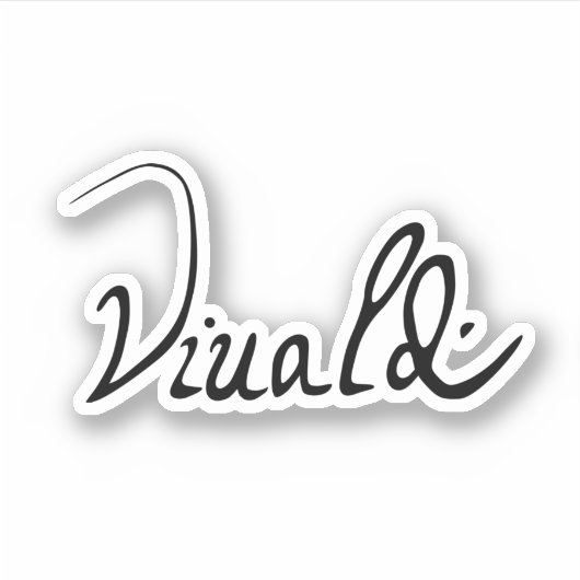 Sticker Signature Antonio Vivaldi (Devant)