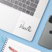 Sticker Signature Antonio Vivaldi (Ordinateur portable avec iPhone)
