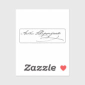 Sticker Signature Arthur Schopenhauer (Feuille)