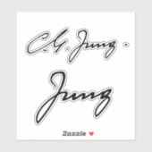 Sticker Signature de Carl Jung (Feuille)