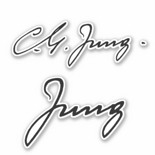Sticker Signature de Carl Jung (Devant)