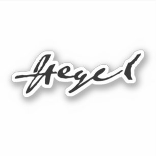Sticker Signature de G. W. F. Hegel