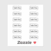 Sticker signature du Père Noël Kiss-Cut (Feuille)