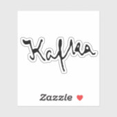 Sticker Signature Franz Kafka (Feuille)