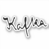 Sticker Signature Franz Kafka (Devant)