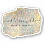 Sticker Signature holographique Script moderne Parties sci (Devant)