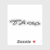 Sticker Signature Tim Walz (Feuille)