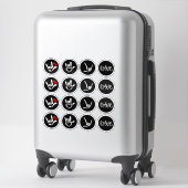 Sticker « Signé avec amour – ASL ILY » (Sur valise)