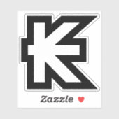 Sticker SIGNE D'ARGENT Laos Kip Lao / Laotien (Feuille)