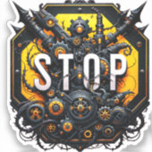 STICKER SIGNE D'ARRÊT MAL (Recto)