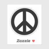 STICKER SIGNE DE LA PAIX NOIRE (Feuille)