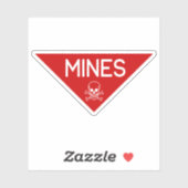 STICKER SIGNE DE MINES | SIGNAGE | SYMBOLE (Feuille)